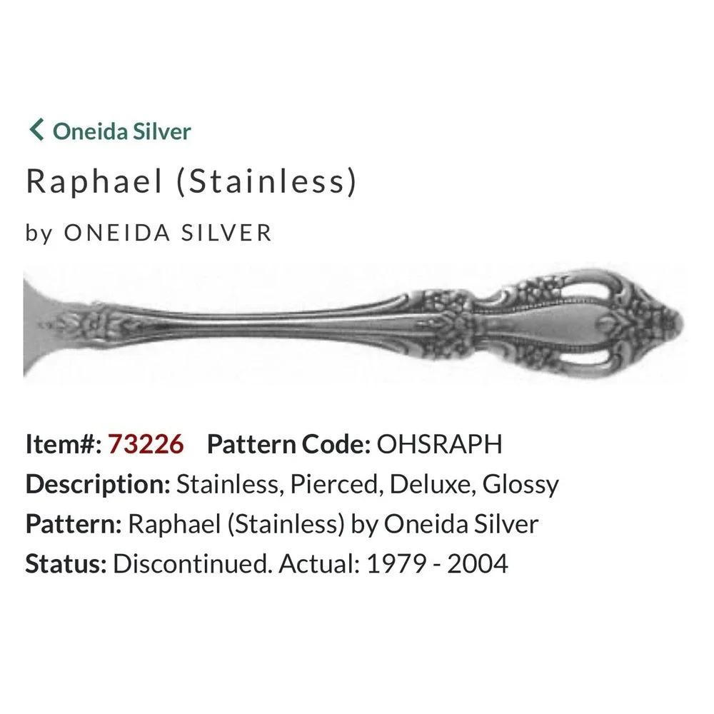 Oneida raphael stainless